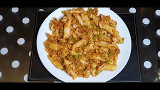 Keema pasta recipe😋 howtomakepasta tastykeemapasta [upl. by Enelad]