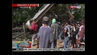 BP Mga estruktura sa isang minahan na iligal umanong namumutol ng puno giniba [upl. by Dola]