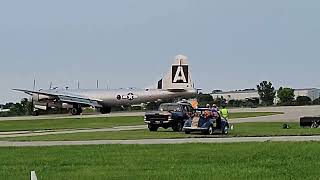 Rare B29 quotFIFIquot Superfortress Landing at Oshkosh Air Venture 2024 [upl. by Acinoreb486]