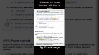 References and Intext citation APA Style 7th edition [upl. by Ltihcox771]