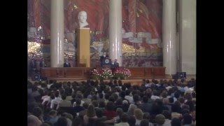 President Reagans Address and Q amp A Session at Moscow State University USSR May 31 1988 [upl. by Anialem830]