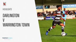 Match Highlights Darlington 22 Warrington Town  National League North [upl. by Nnylav]