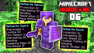 I made NETHERITE GOD ARMOR in Hardcore Minecraft S7E6 [upl. by Nuris]