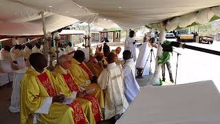 Fr Gift Sibanda giving Priestly vows before the Bishop on his ordination [upl. by Aneeb]