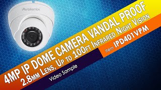 Vandal Proof Dome 4MP IP Camera IPD401VPM [upl. by Ileana]