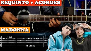 Tutorial  Madonna  Natanael Cano ft Oscar Maydon  Requinto  Acordes  TABS [upl. by Adnomar]