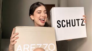 COMPREI A BOLSA LANÇAMENTO DA SCHUTZ E VÁRIOS ITENS AREZZO R1450 em compras 😍 [upl. by Adiesirb]