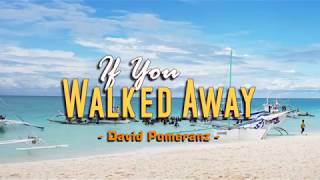 If You Walked Away  David Pomeranz KARAOKE VERSION [upl. by Alroi]