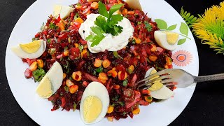 Recette Salade de betterave  Beetroot salad recipe  CUISINE MAROCAINE [upl. by Alrac]