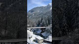 Scenic view through train ride to Zermatt Switzerland 🇨🇭 switzerland train shorts travel [upl. by Lassiter]