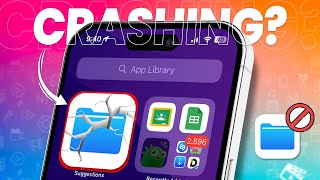 How to Fix Files App Crashing or Not Working on iPhone  File App Issues [upl. by Sonni]