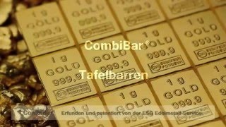 CombiBars® Tafelbarren aus Gold in den Stückelungen von 5g bis 100g [upl. by Nnylarac]