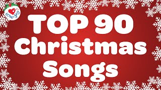 Top 90 Christmas Songs with Lyrics 🎅 Merry Christmas 2024 [upl. by Mat]