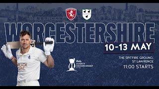 🎥 DAY ONE LIVE STREAM  Kent vs Worcestershire [upl. by Gefell]