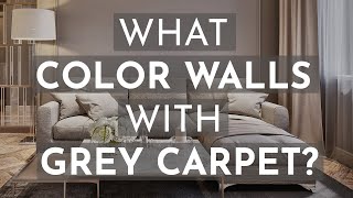 What Color Walls With Grey Carpet 11 Grey Carpet Wall Color Ideas [upl. by Ayocal]