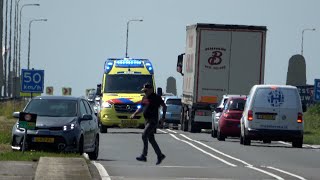 4K A1 Brugwachter sluit brug zo snel mogelijk voor ambulance vanaf reanimatie melding in Lelystad [upl. by Engracia658]