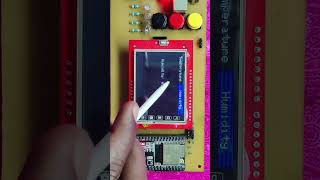 ESP32 TFT LCD Shield Menu Option Using Touch Screen Arduino UNO  Teach Me Something DHT11 Sensor [upl. by Eirallam]