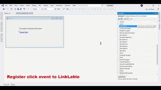 How to use linkLabel control in windows form c  Windows form  C tutorial [upl. by Neddra18]