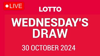 The National Lottery Lotto Draw Live results from Wednesday 30 October 2024  tonights lotto [upl. by Aicenaj552]