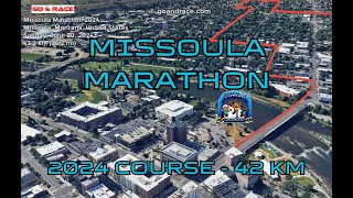 Missoula Marathon 2024 fly over the marathon course [upl. by Liddie665]