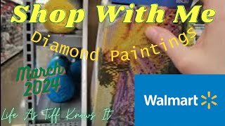 Walmart Has Stepped Up Their Diamond Painting Game Shop with me Diamond Dotz Diamond Art walmart [upl. by Sonja93]