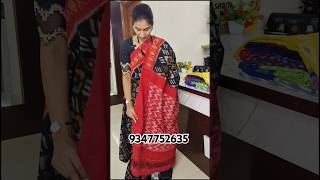 Pure Ikkat handloom sareesFree shipping [upl. by Francklyn]