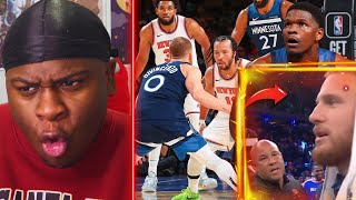 DONTE ON DEMON TIME 👿Minnesota Timberwolves vs New York Knicks REACTION JALEN BRUNSON GET YA POPS [upl. by Punak]