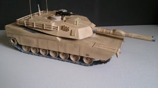 Cartonmodelismo Abrams M1A1 [upl. by Daphene861]