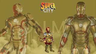 How to Create Iron Man Mark 42 in Super City [upl. by Amsirhc]