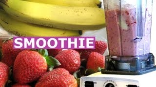 How to make Strawberry Banana Smoothie  Healthy Milkshake Drink  Smoothie Recipes  HomeyCircle [upl. by Avilys]