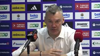 Sarunas Jasikevicius İki maç kaybından sonra bu galibiyetle ritmimizi bulmuş olduk [upl. by Xel102]