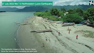 Impacts of the 27 July 2022 M70 Northwestern Luzon Earthquake in Brgy Rancho Santa Ilocos Sur [upl. by Soelch618]