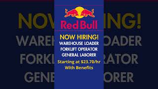 Exciting Warehouse Jobs Hiring Near You redbull warehouse fulltime parttime motorcross job [upl. by Adiuqram]