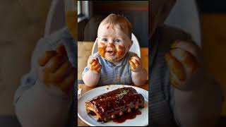 AI Baby’s First Cake Experience 🎂👶  Adorable and Hilarious Momentshorts [upl. by Alper]