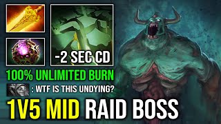 How to 1v5 Solo Mid Undying Against Meepo with Radiance Octarine Burn DPS 2 Sec CD Skill Spam Dota 2 [upl. by Knowle619]