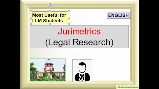 Jurimetrics  Legal Research [upl. by Raven]