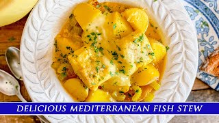 Mediterranean Fish Stew with Aioli  French Bourride Recipe [upl. by Kowalski]