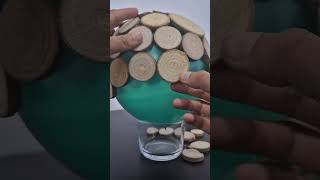 DIY Create a Rustic Wood Slice Planter – Easy and Charming Home Decor Tutorial [upl. by Refanej]