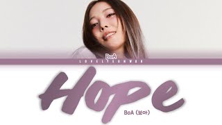 BoA 보아 – Hope Lyrics Color Coded HanRomEng [upl. by Jodee631]