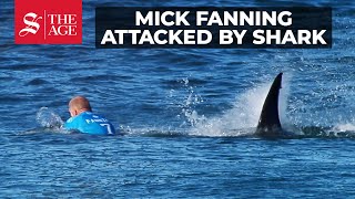 Surfer Mick Fanning attacked by shark [upl. by Llennehc432]