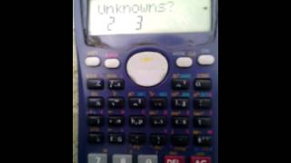 CASIO fx991MS Calculator Tutorial Lesson 1Simultaneous Equations [upl. by Chamberlain]