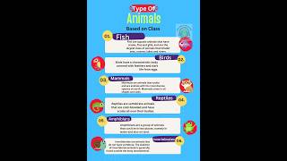 Types of animals based on class Classification of animals classification biology [upl. by Wiggins115]