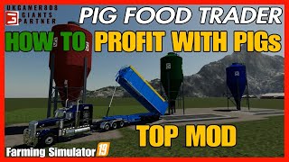 fs19 Pigs PIG FOOD MOD Farming simulator 2019 pigs fs19modsreview [upl. by Enyawud]