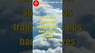 Frases positivas cristianas cortas Dios es Amor dios amor fe youtube video viralvideo [upl. by Nydroj264]