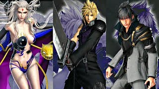 Dissidia Final Fantasy NT  Full Customization All Costumes amp Weapons All Characters [upl. by Ais]