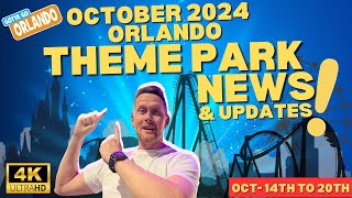 October 2024 Orlando Theme Park Updates What You Need to Know [upl. by Akitahs]