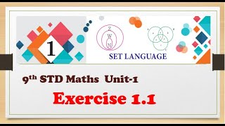 9th STD MATHS UNIT1Exercise 11 SET LANGUAGE Tamil amp English MediumShanthiMathsr2t [upl. by Sacul909]