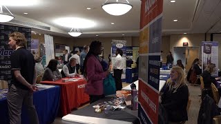 College career fair in WilkesBarre [upl. by Ilek]