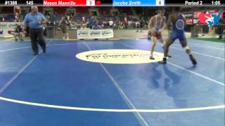 Fargo 2012 145 Round 5 Mason Manville Minnesota vs Jacobe Smith Oklahoma [upl. by Aradnahc]