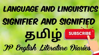 Signifier Signified in Tamil [upl. by Ativel]